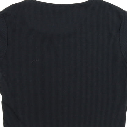 Preloved Missguided Womens Black   Basic Blouse Size 12 - Label