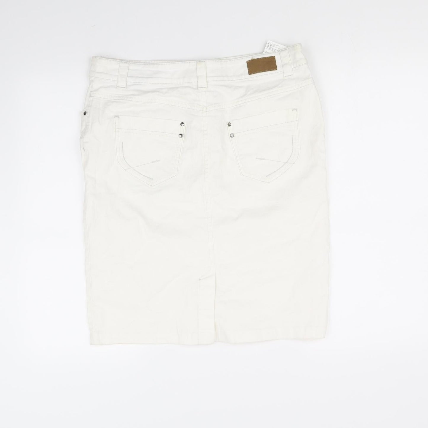 Olsen Womens White   Flare Skirt Size 14