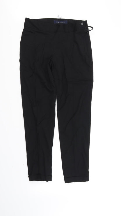 Preloved French Connection Womens Black   Trousers  Size 6 L28 in - Front