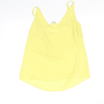Preloved Papaya Womens Yellow   Basic Tank Size 10 - Back