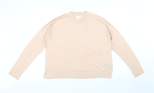 H&M Womens Pink   Pullover Jumper Size S