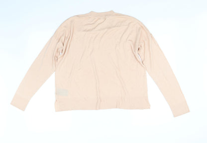 Preloved H&M Womens Pink   Pullover Jumper Size S - Back