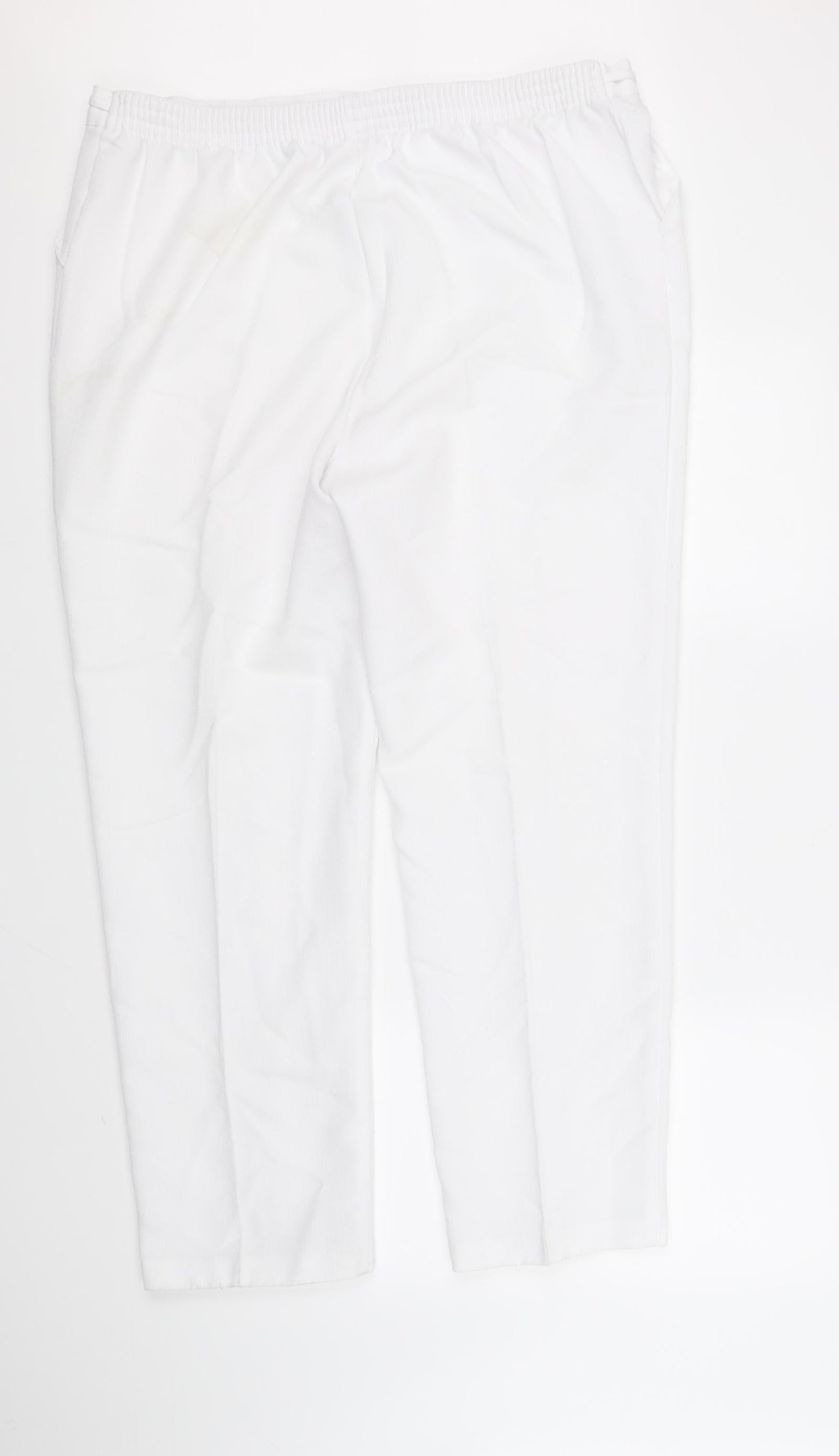 Marks and Spencer Womens White   Trousers  Size 18 L30 in