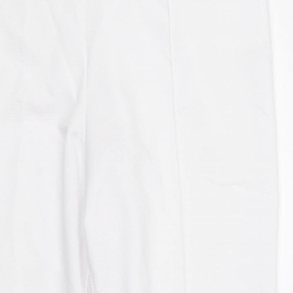 Marks and Spencer Womens White   Trousers  Size 18 L30 in