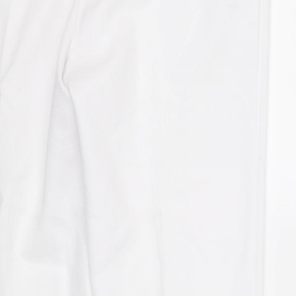 Marks and Spencer Womens White   Trousers  Size 18 L30 in