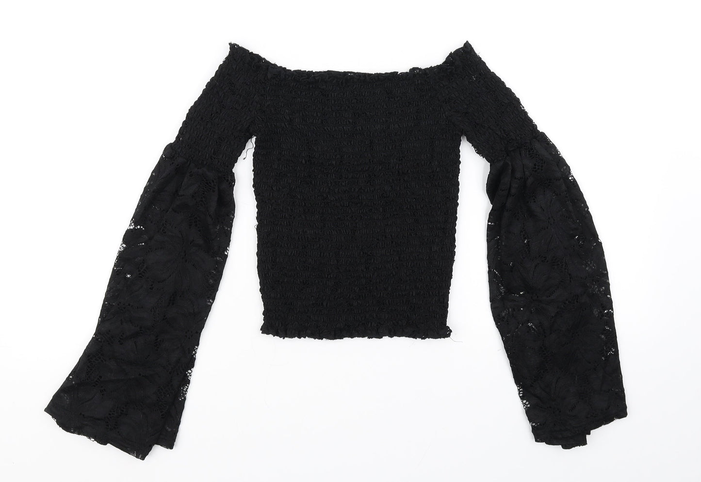 River Island Womens Black   Basic T-Shirt Size 8