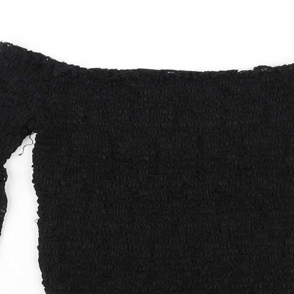 River Island Womens Black   Basic T-Shirt Size 8