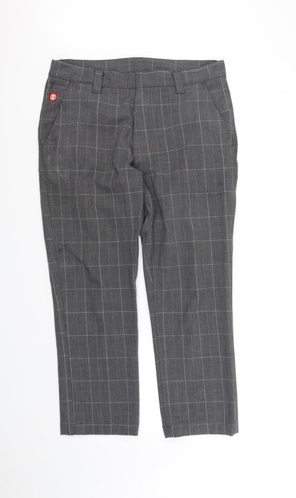 Preloved Element Womens Grey Check  Trousers  Size 34 in L27 in - Front
