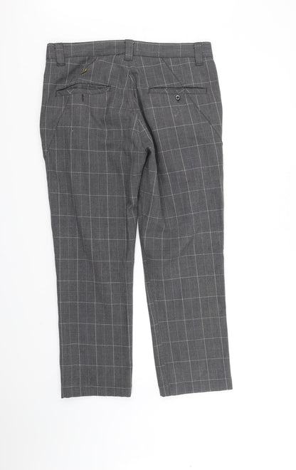 Preloved Element Womens Grey Check  Trousers  Size 34 in L27 in - Back