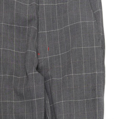 Preloved Element Womens Grey Check  Trousers  Size 34 in L27 in - Detail