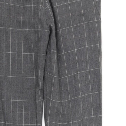 Preloved Element Womens Grey Check  Trousers  Size 34 in L27 in - Label