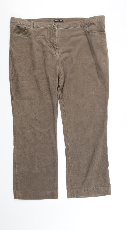 Marks and Spencer Womens Brown   Trousers  Size 20 L30 in