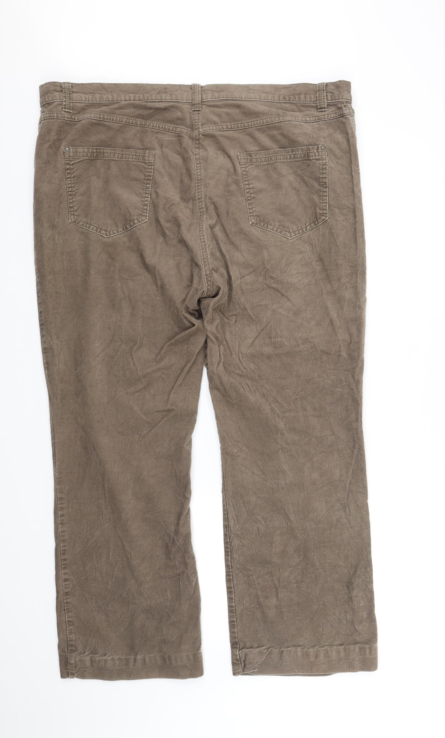 Marks and Spencer Womens Brown   Trousers  Size 20 L30 in