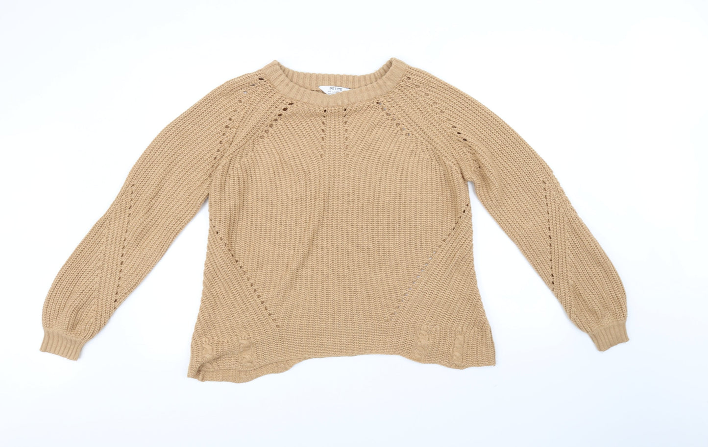 Dorothy Perkins Womens Beige   Pullover Jumper Size 10