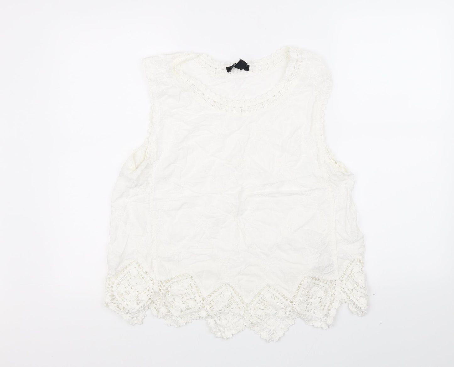 New Look Womens White   Basic T-Shirt Size S