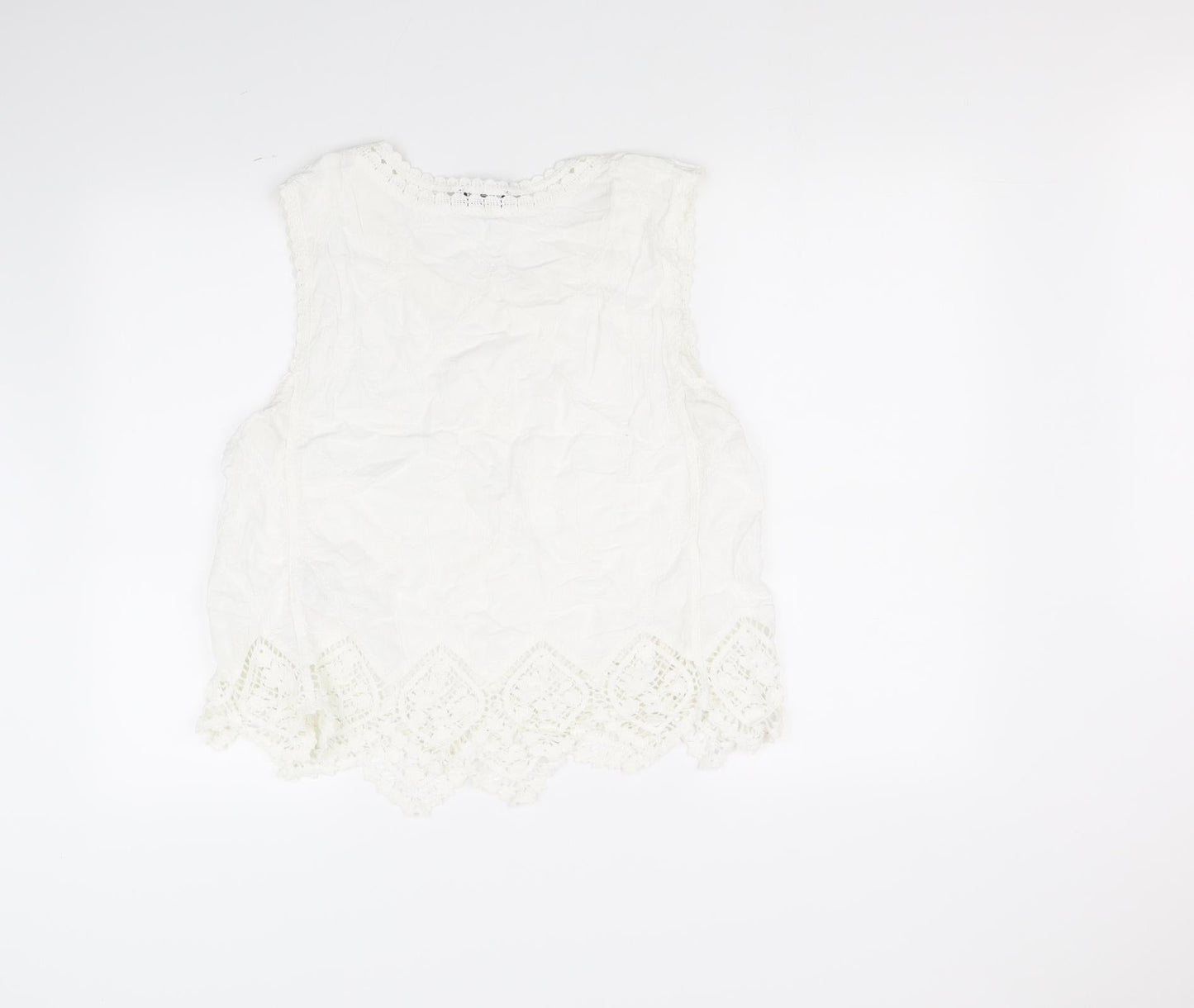 New Look Womens White   Basic T-Shirt Size S