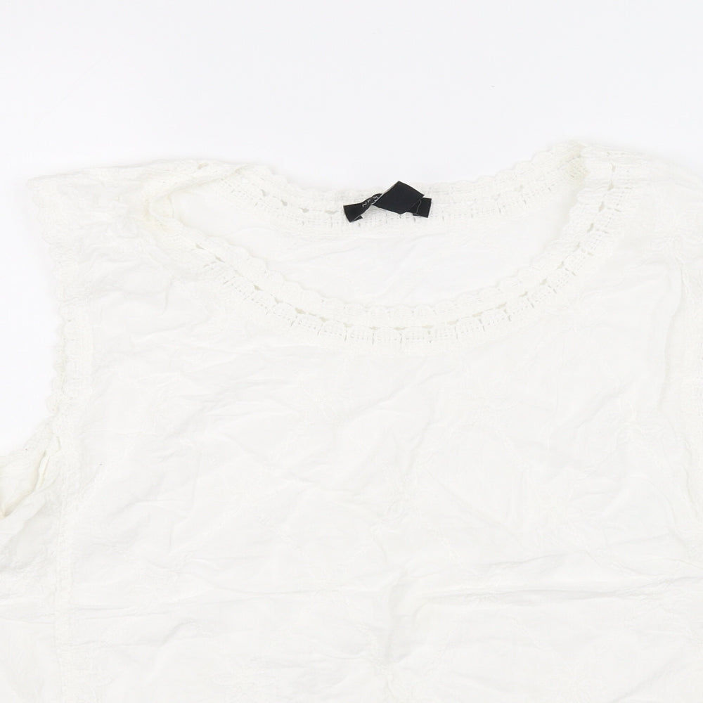 New Look Womens White   Basic T-Shirt Size S