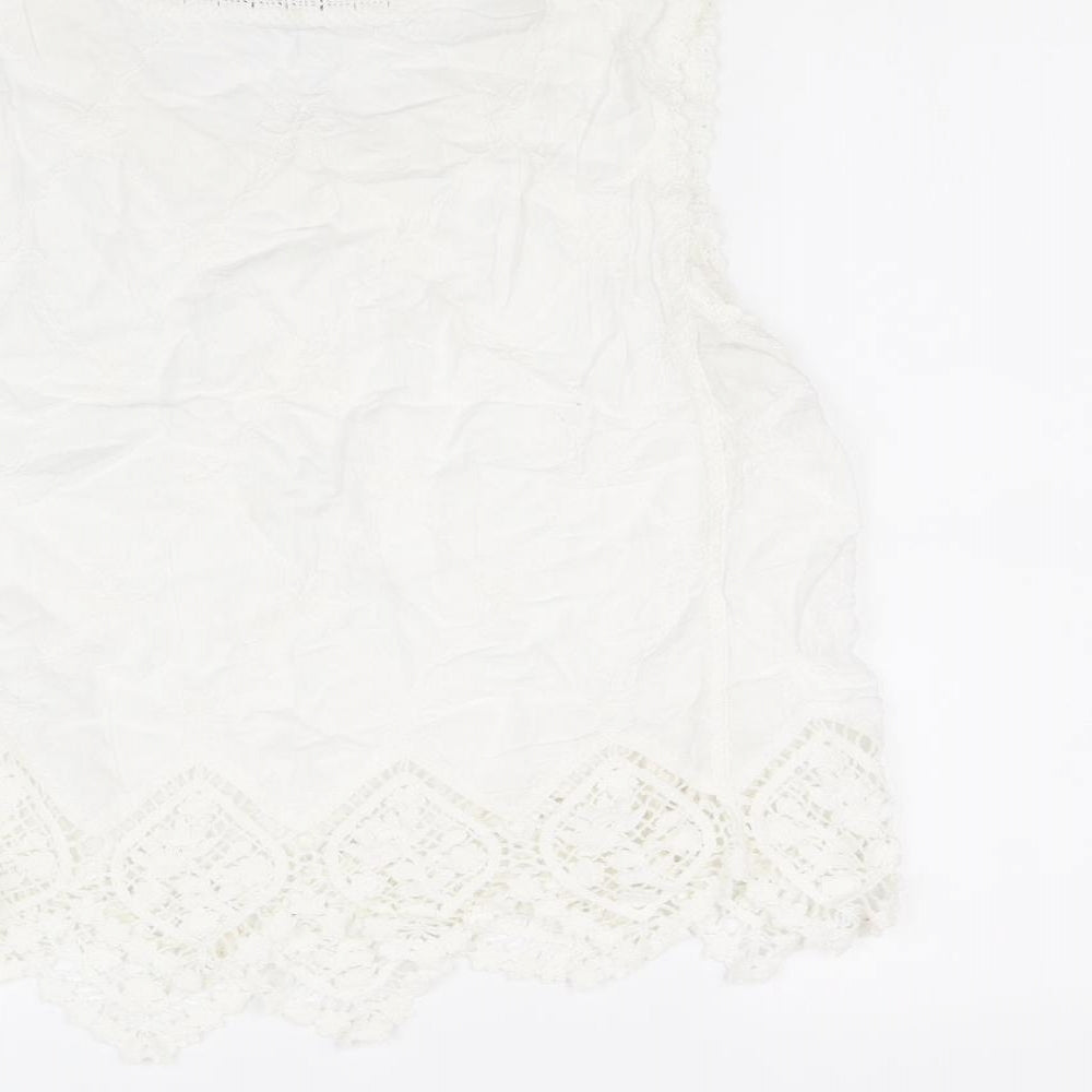New Look Womens White   Basic T-Shirt Size S