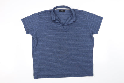 Preloved Acw85 Mens Blue    Polo Size 2XL - Front