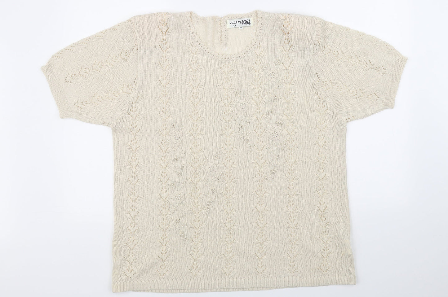 ayrbell Womens Beige   Pullover Jumper Size XL