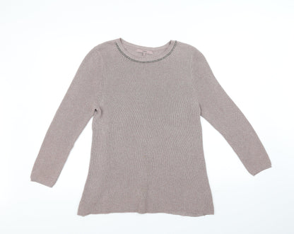 Preloved NEXT Womens Beige   Pullover Jumper Size 12 - Front
