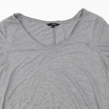 Preloved NEXT  Womens Grey   Basic T-Shirt Size 14 - Detail