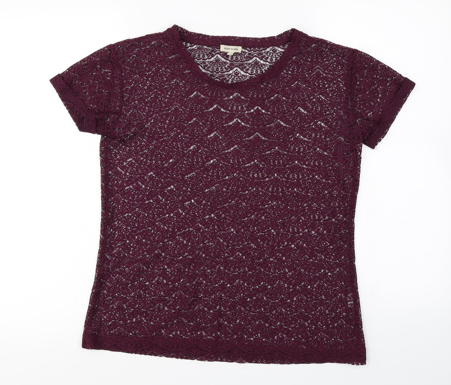 River Island  Womens Purple   Basic T-Shirt Size 6