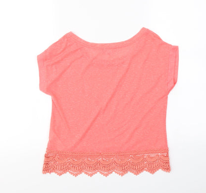 Preloved New Look  Womens Pink   Basic T-Shirt Size 8 - Back