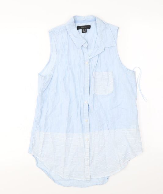 Atmosphere  Womens Blue   Basic Button-Up Size 8