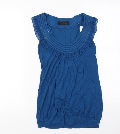 Preloved Miss Selfridge  Womens Blue   Basic Blouse Size 8 - Front