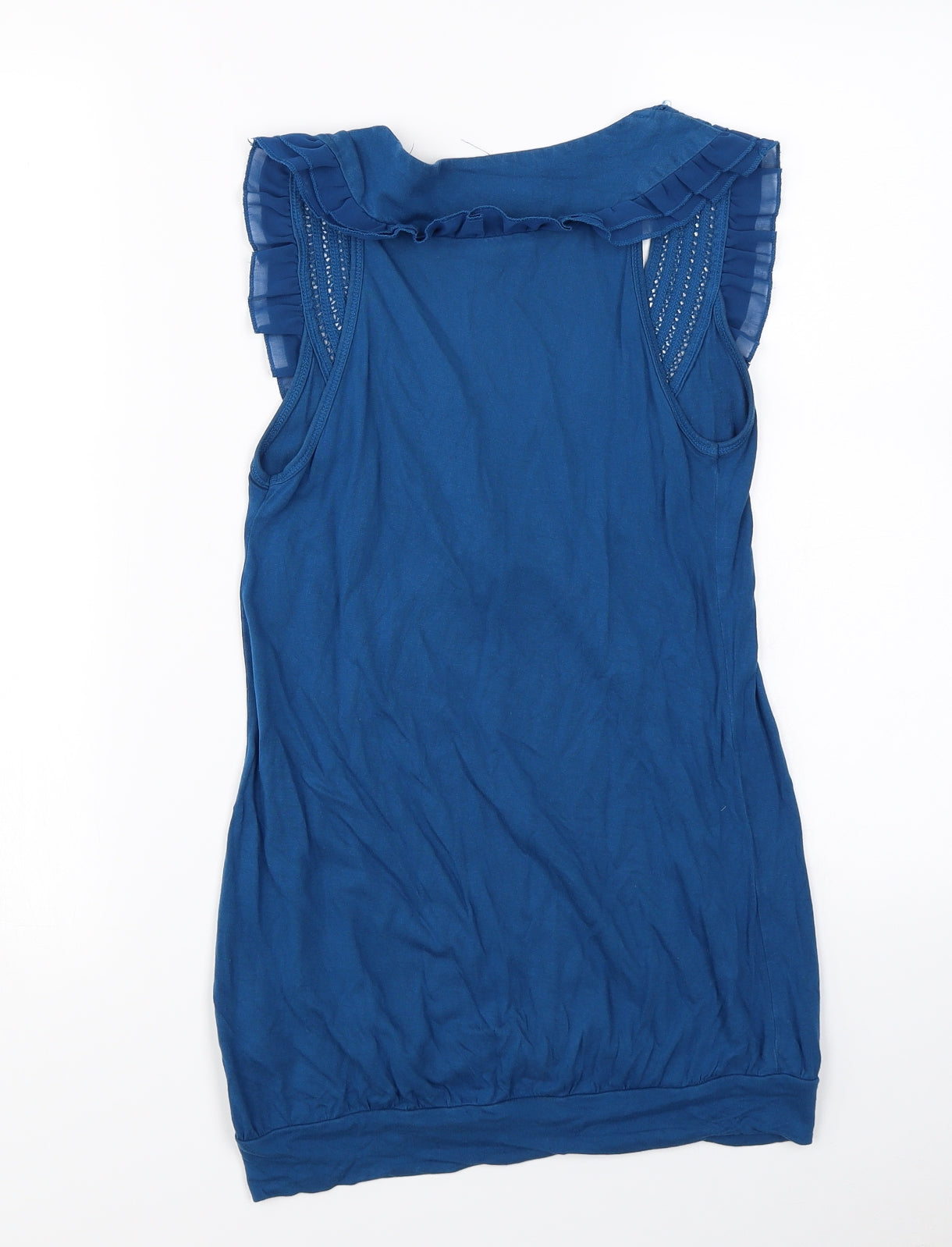 Miss Selfridge  Womens Blue   Basic Blouse Size 8