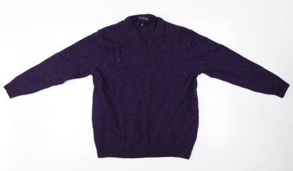Preloved Peter Gribby  Mens Purple   Pullover Jumper Size XL - Front