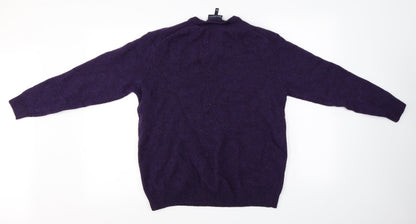 Preloved Peter Gribby  Mens Purple   Pullover Jumper Size XL - Back