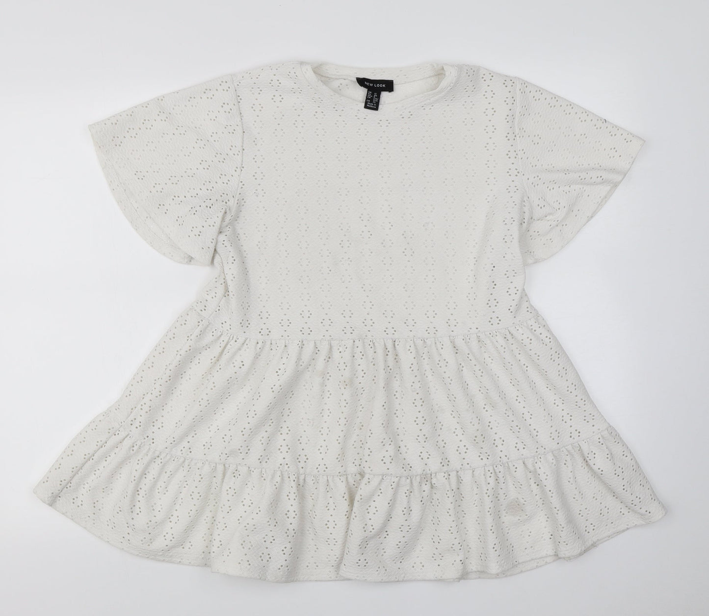 New Look  Womens White   Basic Blouse Size 12