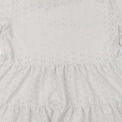 Preloved New Look  Womens White   Basic Blouse Size 12 - Label