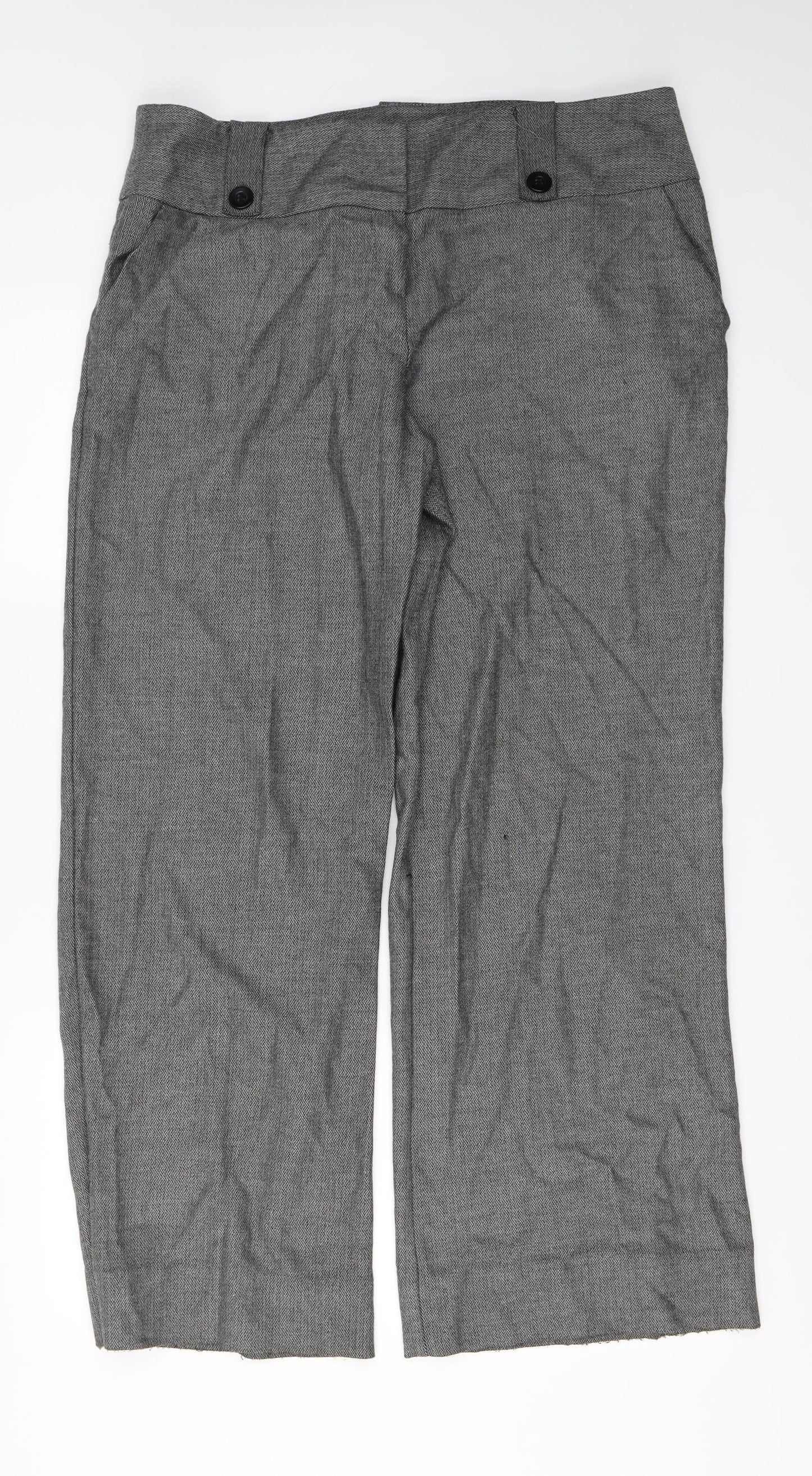 Dorothy Perkins  Womens Grey   Trousers  Size 10 L27 in