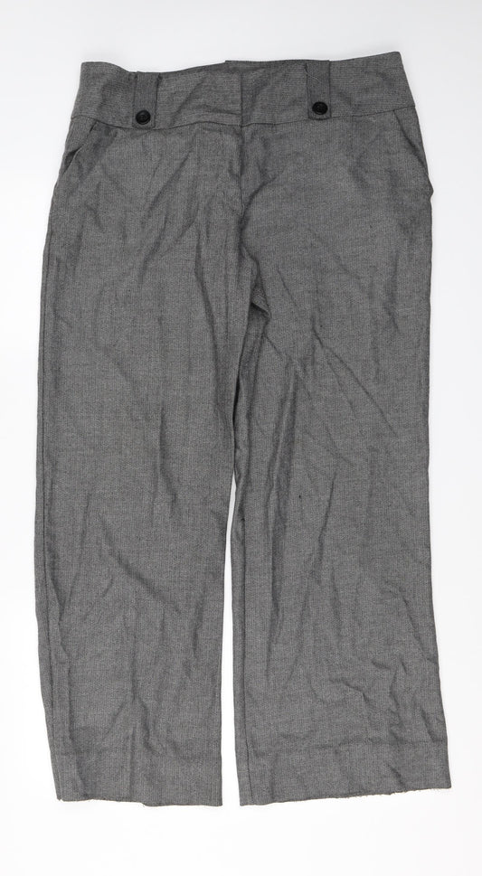 Dorothy Perkins  Womens Grey   Trousers  Size 10 L27 in