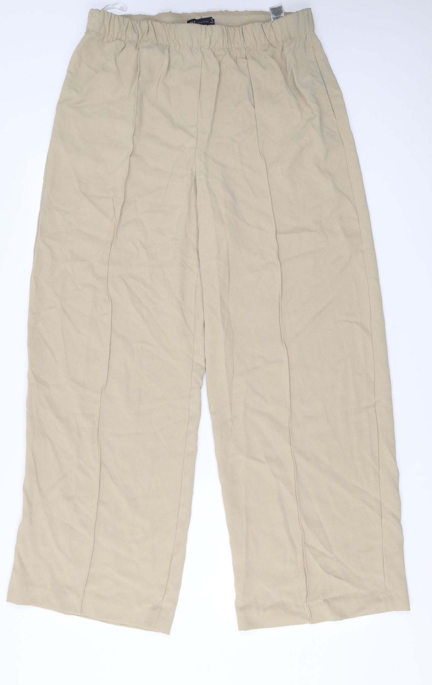 Marks and Spencer  Womens Beige   Trousers  Size 16 L30 in