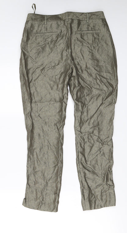 Preloved Monsoon Womens Gold   Trousers  Size 10 L24 in - Back