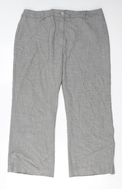 Preloved Berkertex  Womens Grey   Trousers  Size 18 L25 in - Front
