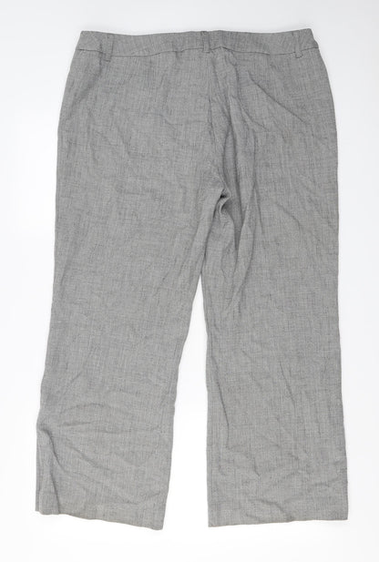 Preloved Berkertex  Womens Grey   Trousers  Size 18 L25 in - Back
