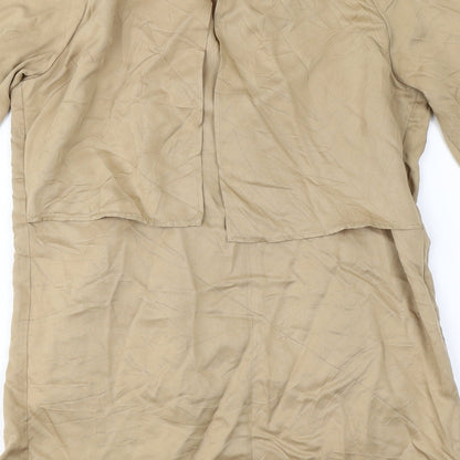 Preloved Topshop  Womens Beige   Jacket Coat Size 8 - Label
