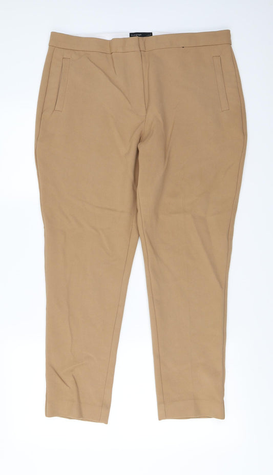 Marks and Spencer  Womens Brown   Trousers  Size 16 L25 in