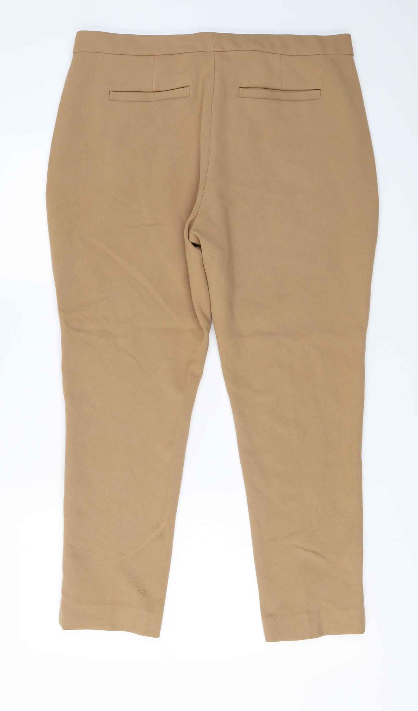 Marks and Spencer  Womens Brown   Trousers  Size 16 L25 in