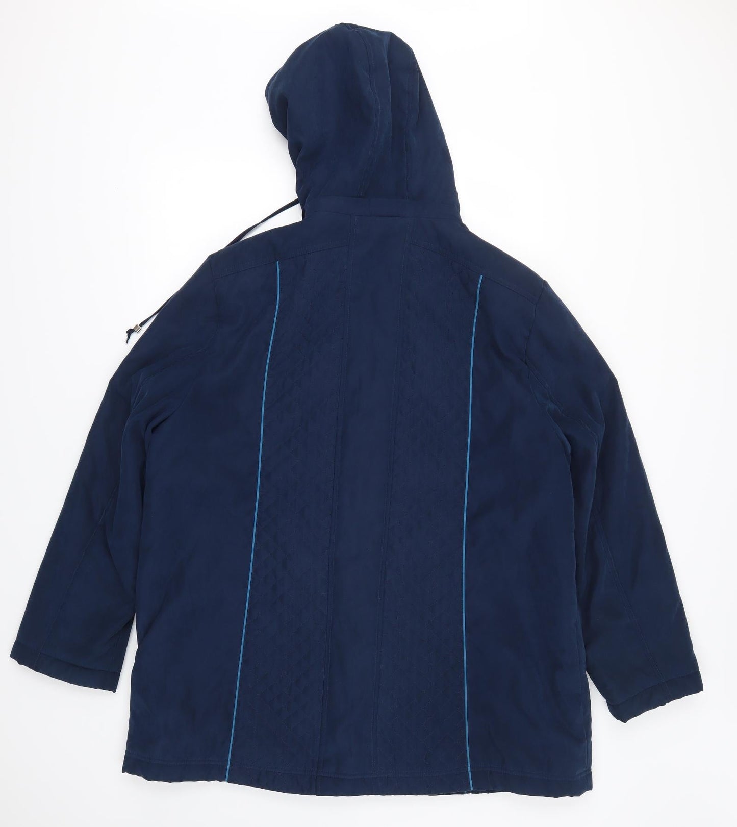 Anna Rose Womens Blue   Overcoat Coat Size 2XL