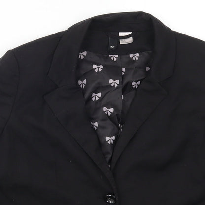 Preloved H&M Womens Black   Jacket Suit Jacket Size 12 - Detail
