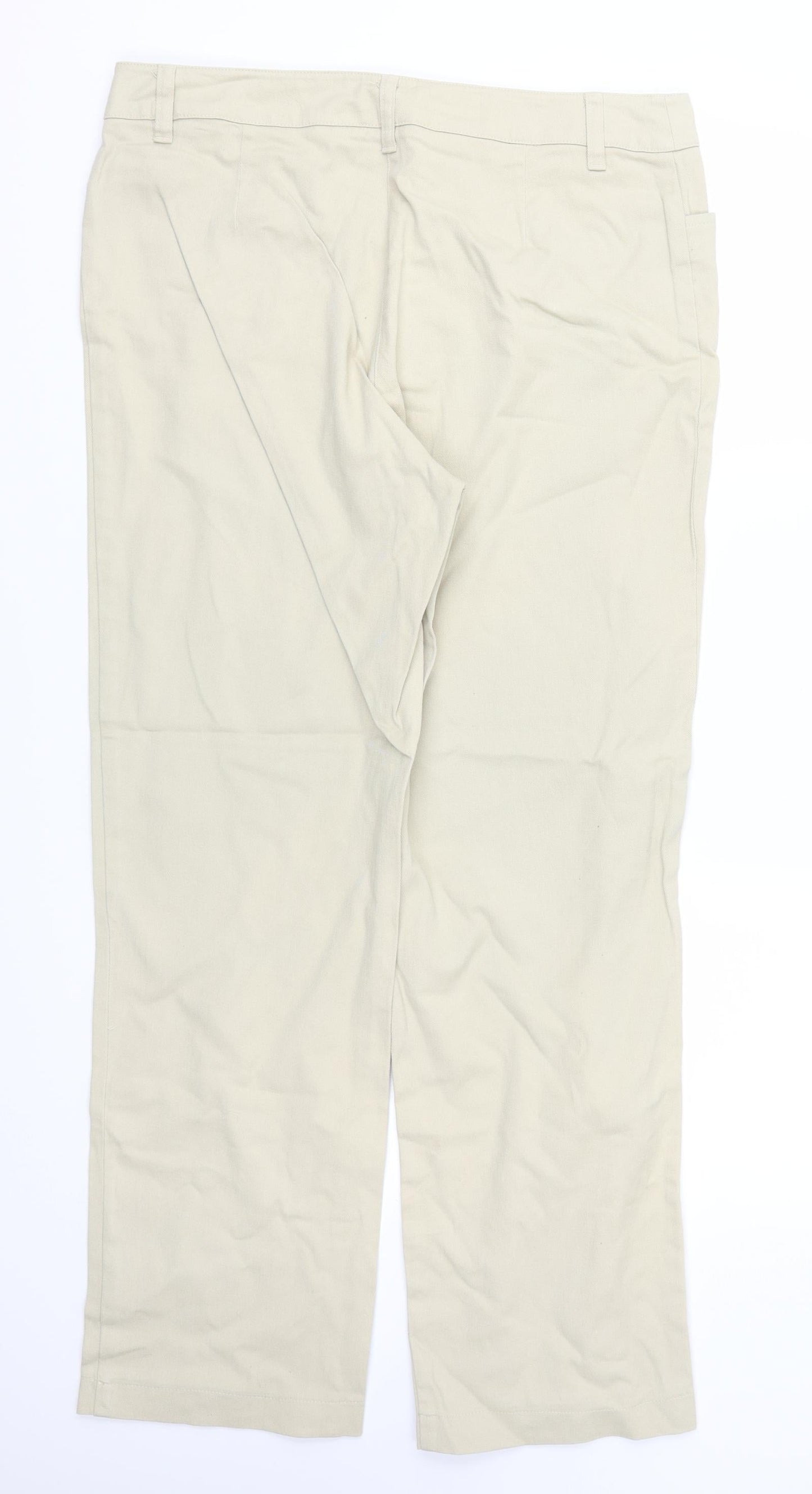 Bonmarché Womens Beige   Trousers  Size 16 L28 in
