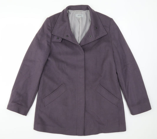 Marks and Spencer Womens Purple   Overcoat Coat Size 14