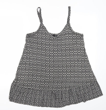 Preloved Arcadia Womens Grey Geometric  Basic Tank Size 16 - Front