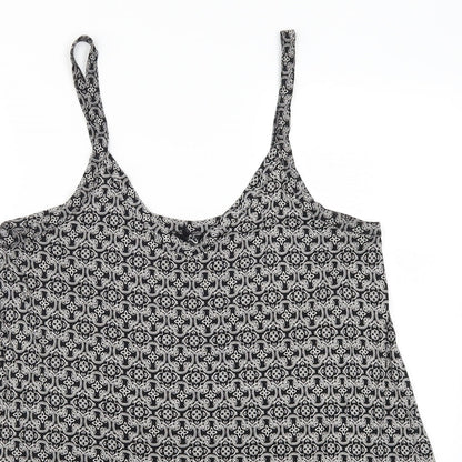 Preloved Arcadia Womens Grey Geometric  Basic Tank Size 16 - Detail